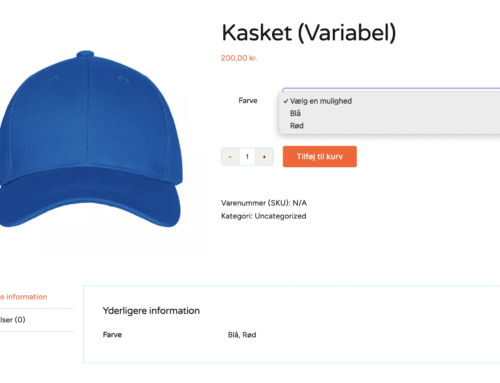 Variabelt produkt egenskaber 3